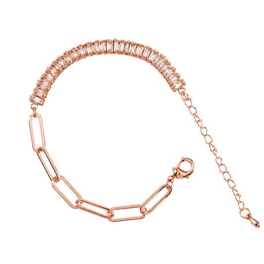 Belle Éclat rosegold köves karkötő